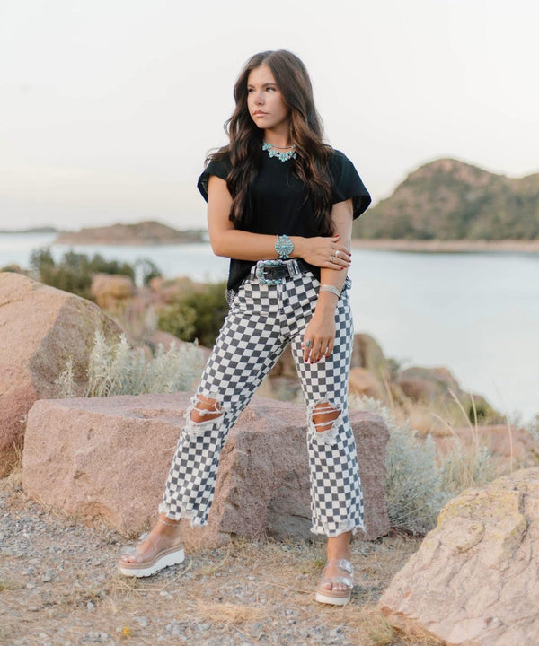 **PREORDER**  Checkered Jeans are Offically on pre-order!