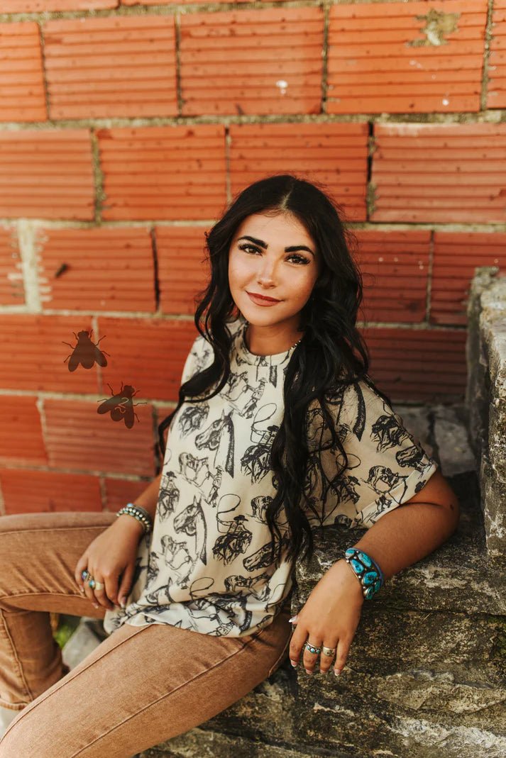 THE WAY OF LIFE Top - Blush & Cactus