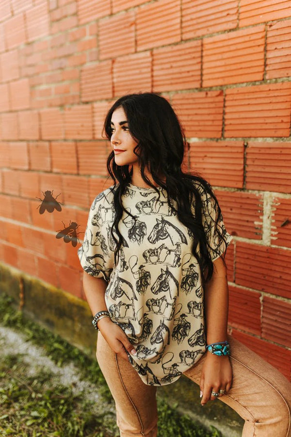 THE WAY OF LIFE Top - Blush & Cactus