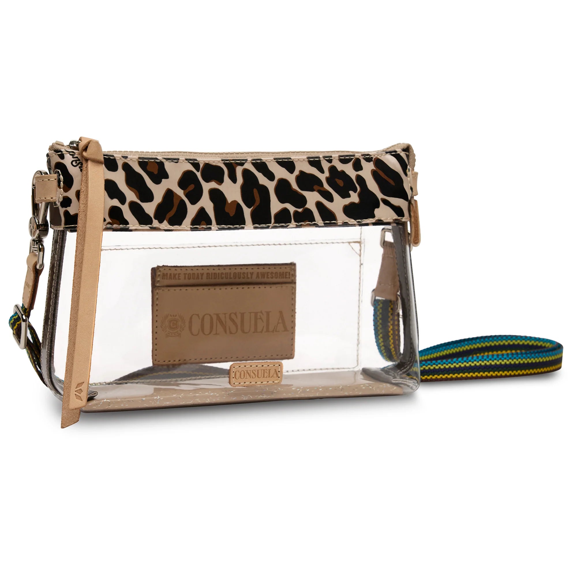 Consuela | Clear Mona Midtown Crossbody - Blush & Cactus