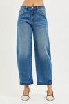 Risen Slouchy Cropped Barrel Jeans - Blush & Cactus