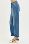 Risen Slouchy Cropped Barrel Jeans - Blush & Cactus