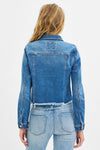 Risen Irregular Fray Hemmed Jacket - Curvy Size