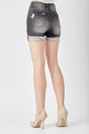 Risen Heavy Distressed Mid Thigh Shorts