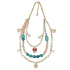 Myra Knowing Heart Multistrand Necklace - Blush & Cactus