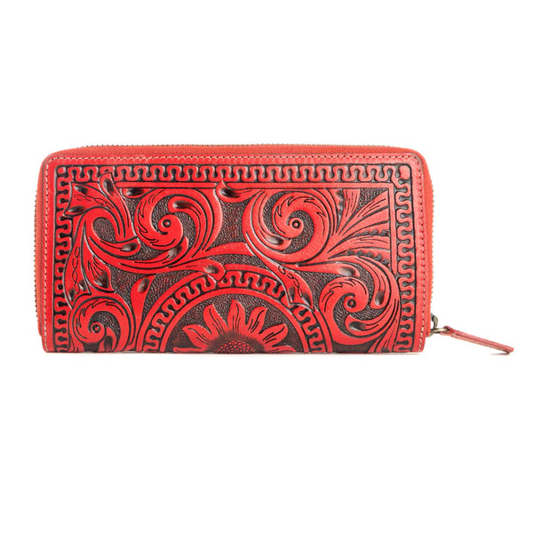 Myra Bag Sunset Valley Wallet in Crimson