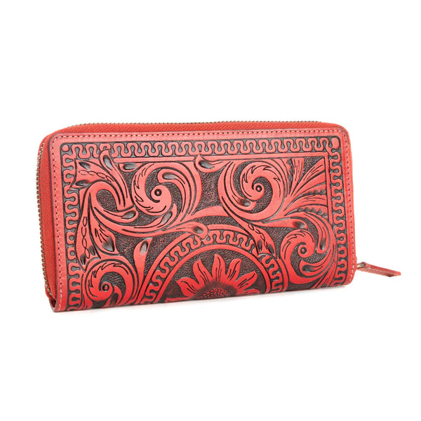 Myra Bag Sunset Valley Wallet in Crimson