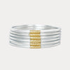 Silver Lumine All Weather Bangles® (Set of 6) - Blush & Cactus