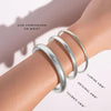 Silver Lumine All Weather Bangles® (Set of 6) - Blush & Cactus