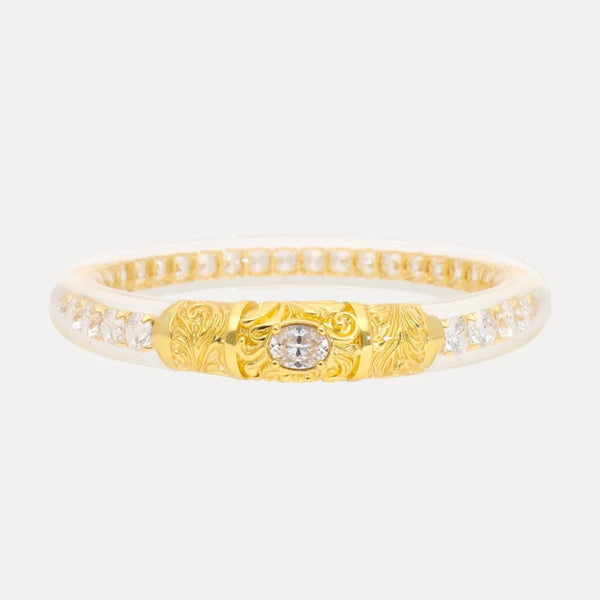 Budha Girl Crystal Sovereign All Weather Bangle® - Blush & Cactus