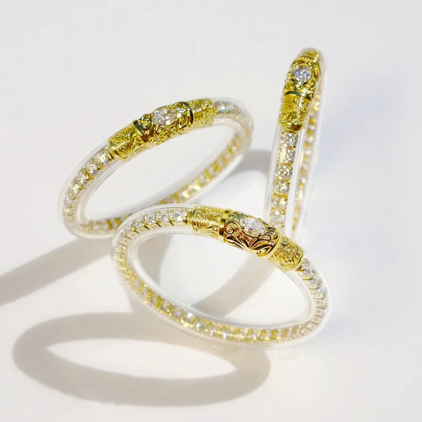 Budha Girl Crystal Sovereign All Weather Bangle® - Blush & Cactus