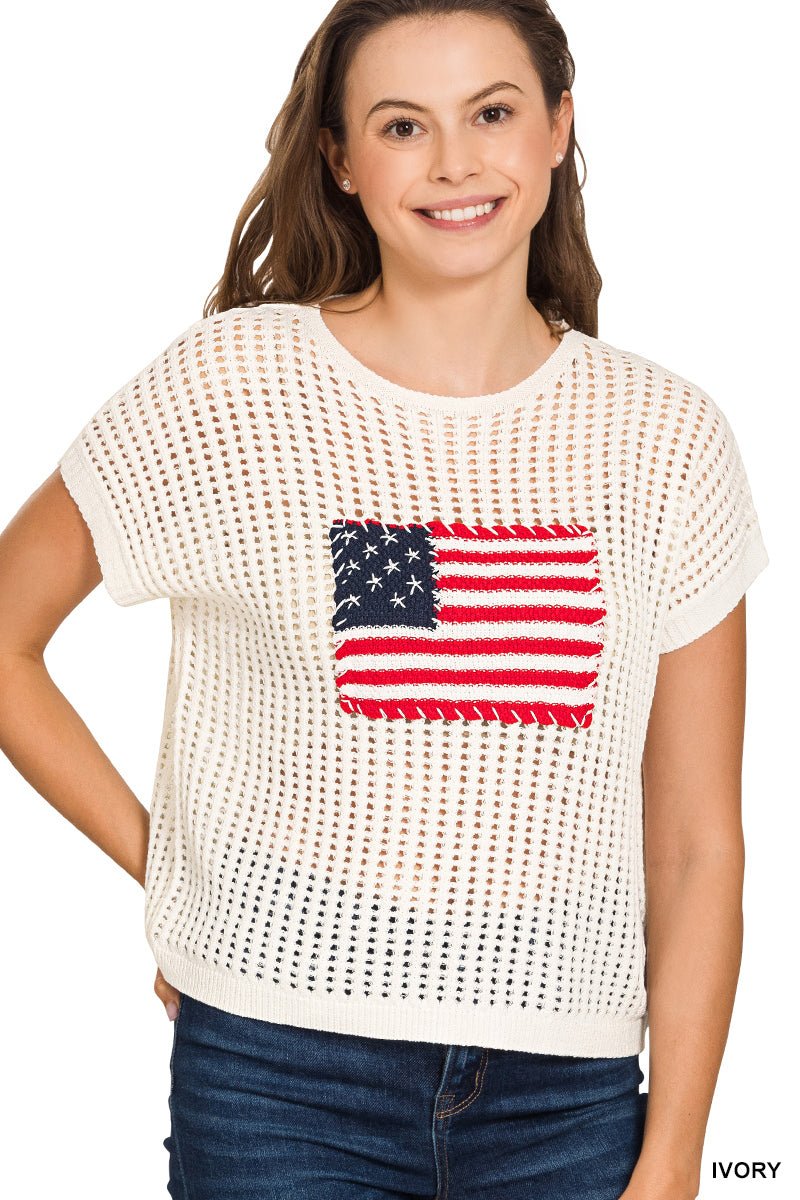American Summer Sweater - Blush & Cactus