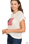 American Summer Sweater - Blush & Cactus