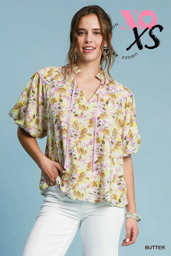 Wildflower Whim Top - Blush & Cactus