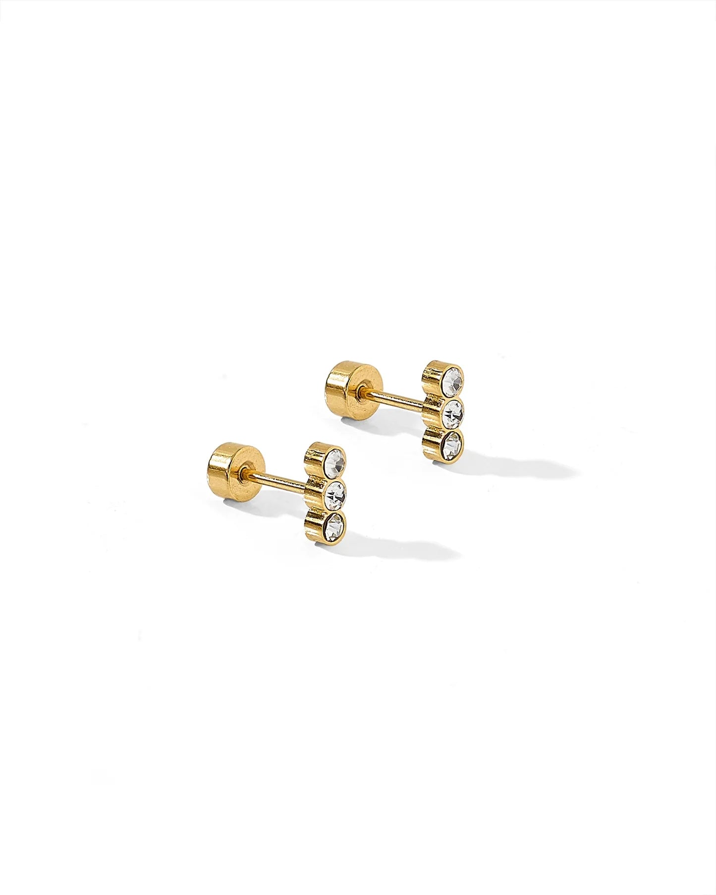 Screwback Stud Earrings - Poppy - Blush & Cactus