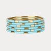 BuDhaGirl Veda Bangles - Set of 6 - Blush & Cactus