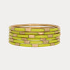 BuDhaGirl Veda Bangles - Set of 6 - Blush & Cactus