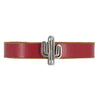 Cactus Leather Bracelet - Blush & Cactus