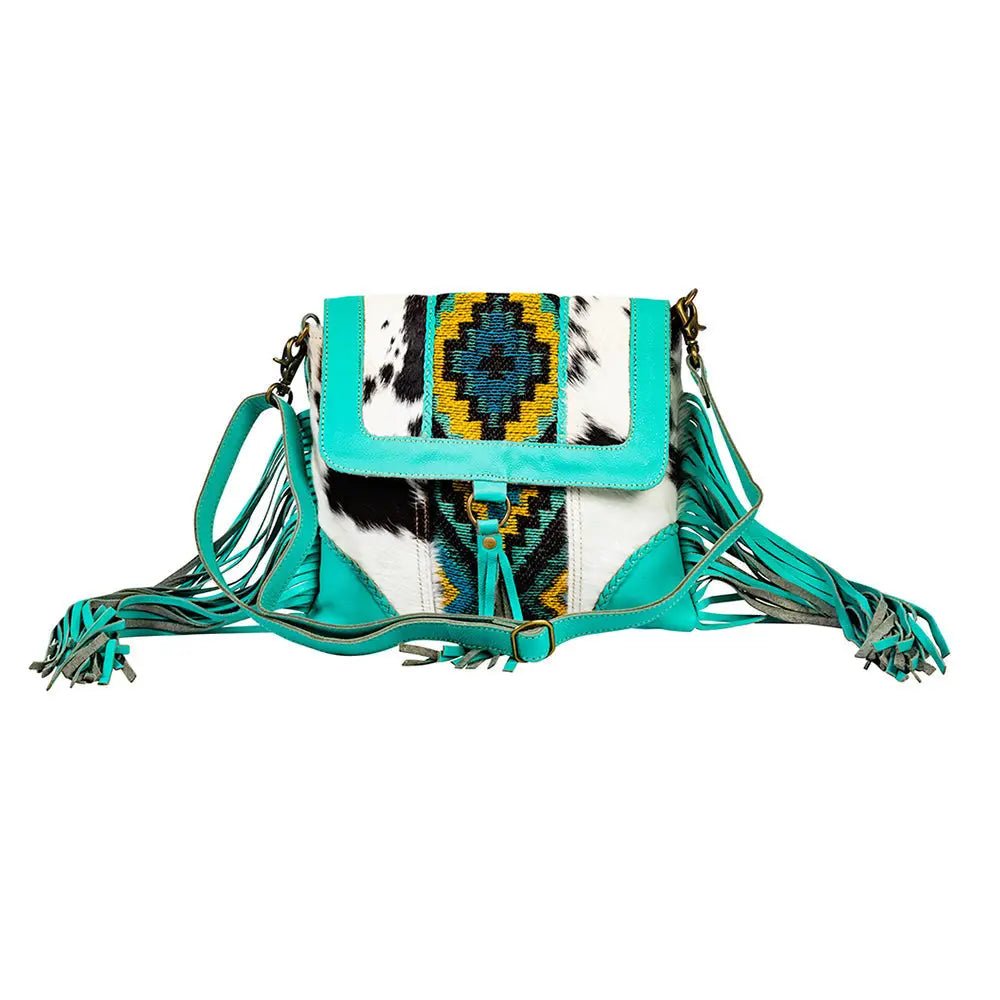 Tonga Ridge Canvas & Hairon Bag - Blush & Cactus