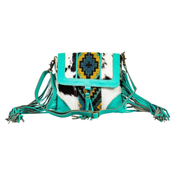 Tonga Ridge Canvas & Hairon Bag - Blush & Cactus