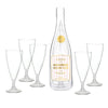 Acrylic Champagne Bottle + Glasses - Mahjong Social Club - Blush & Cactus