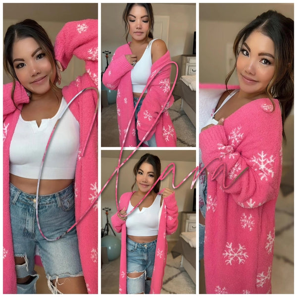Clara Snowflake Ultra Soft Cloud Cardigan
