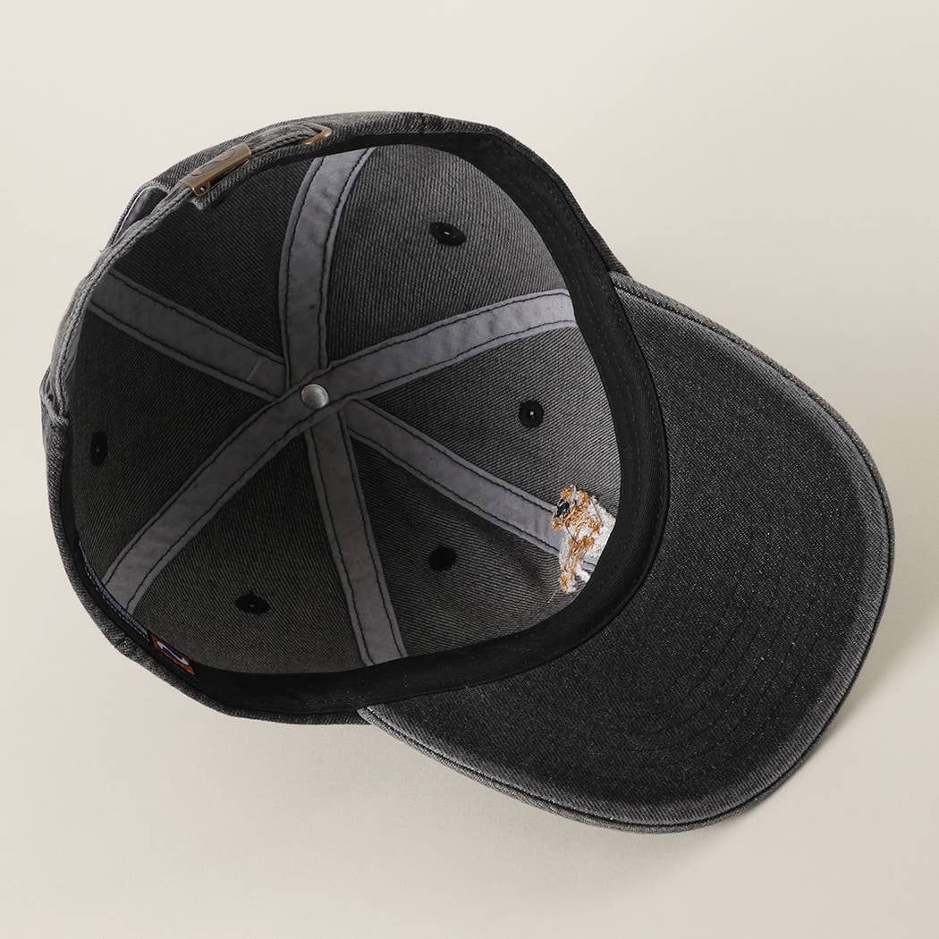 Golden Retriever Embroidered Denim Baseball Cap