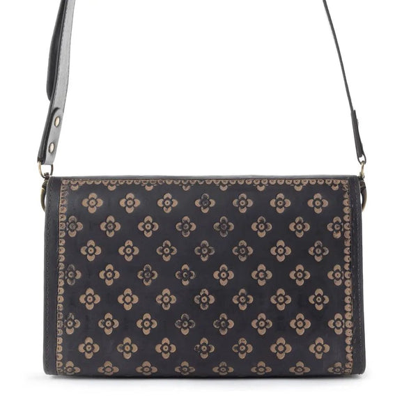 Lark Hand-Tooled Bag - Blush & Cactus