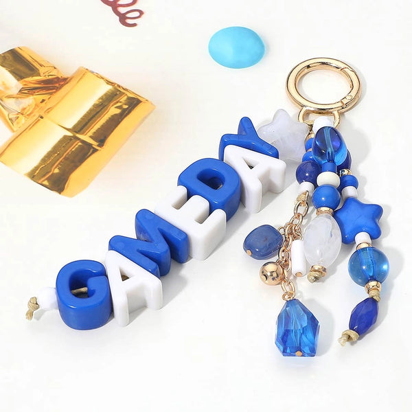Gameday Star Beads Beaded Drop Keychain Bag Charm