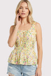 Petal Meadow Tank - Blush & Cactus