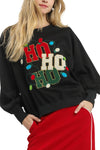 HO HO HO Festive Sweatshirt - Blush & Cactus
