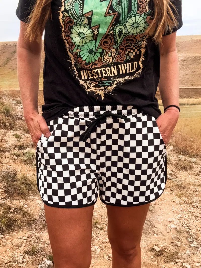 Western Wild Tee - Blush & Cactus