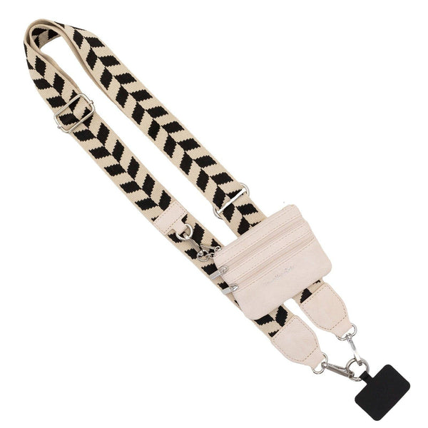 Clip & Go Strap w/Zippered Pouch - Blush & Cactus