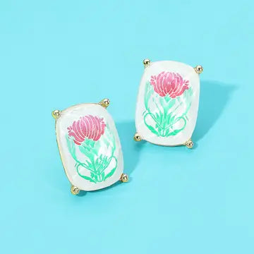Mahjong Tile Earrings