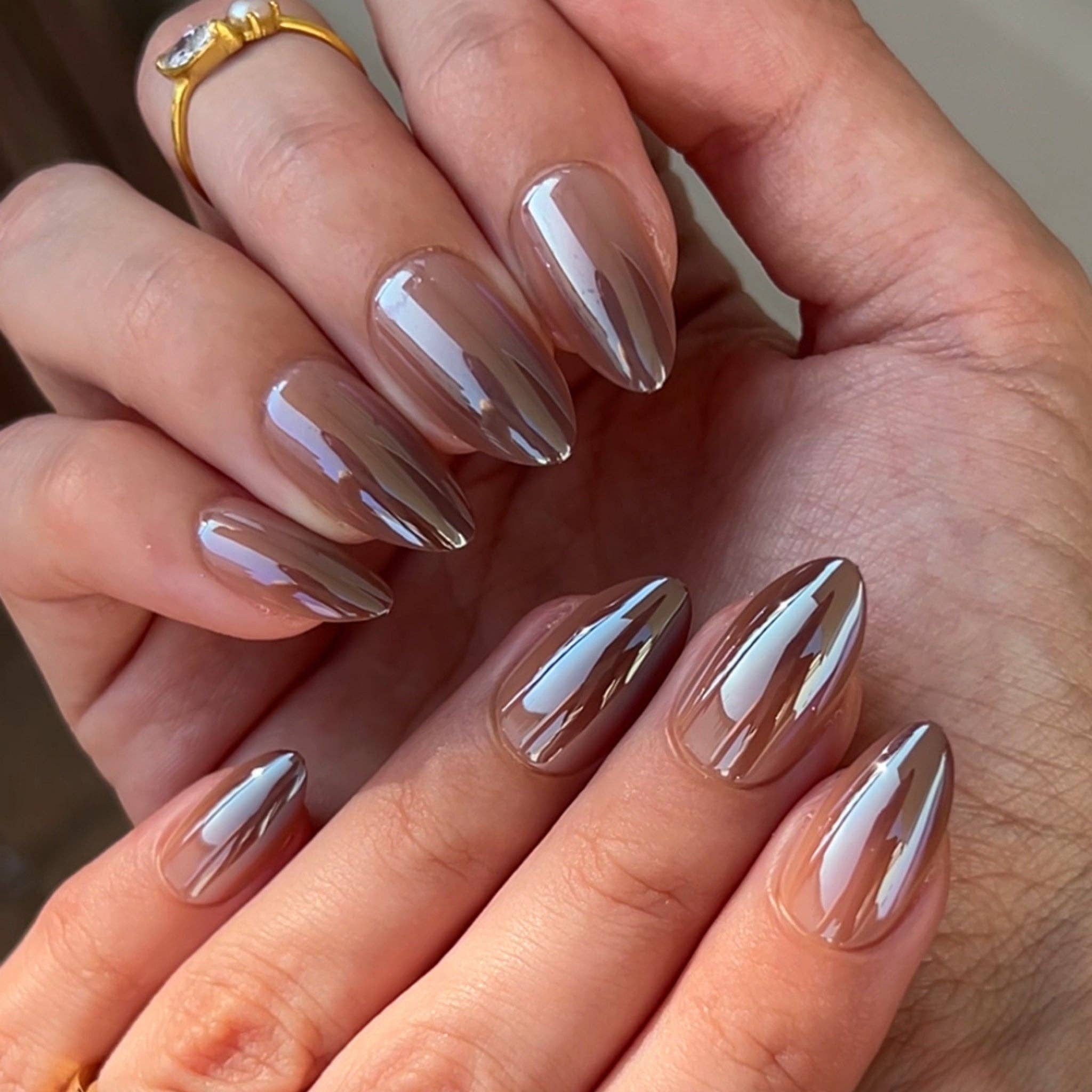 PaintLab Maple Syrup Press - on Nails - Blush & Cactus