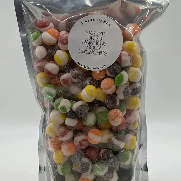 Freeze Dried Rainbow Crunchies Sour(Made from Sour Skittles)