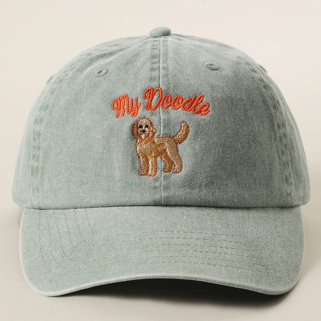 My Doodle Embroidered Cotton Baseball Cap