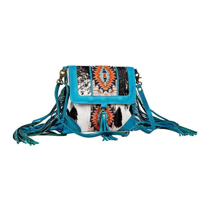 Tonga Ridge Canvas & Hairon Bag - Blush & Cactus