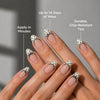 Paintlab Bows and Dots Press On Nails - Blush & Cactus