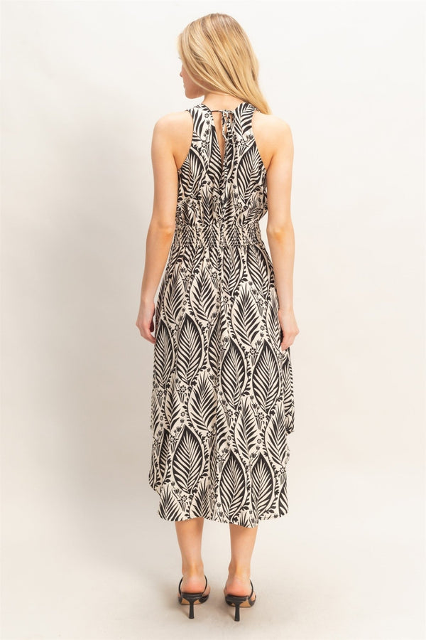 Sleeveless Smocked Waist Dress