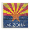 Ceramic Coaster Arizona, Rustic State Flag