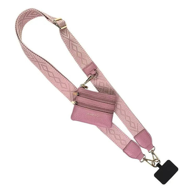Clip & Go Strap W/Zippered Pouch Classic - Blush & Cactus