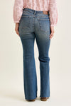 Judy Blue Mr Flare W/ Front Flap Pkts - Blush & Cactus