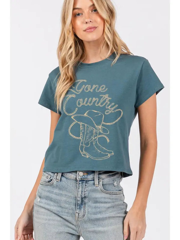 Gone Country Vintage Graphic Top