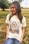 Boho Desert Tee - Blush & Cactus