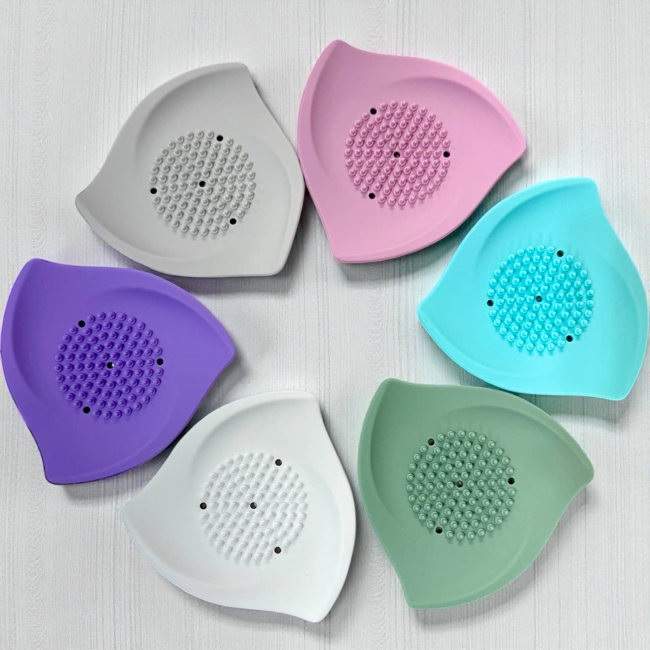 Shower Steamer Tray - Silicone Soap Tray - Blush & Cactus