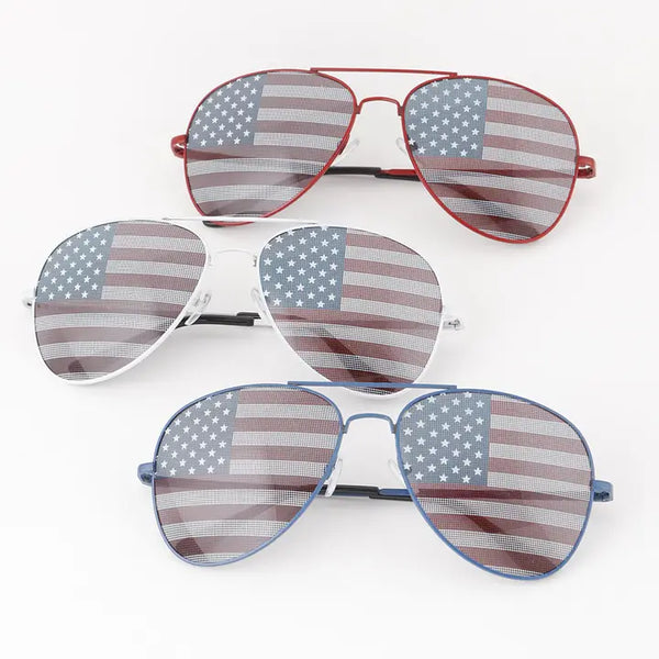 USA Flag Aviator Sunglasses