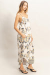 Floral Print Spaghetti Jumpsuit