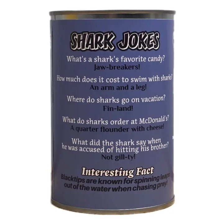 Canned Blacktip Shark | Stuffed Animal Plush | Unique Gift - Blush & Cactus