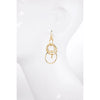 Interlocking Hoop Drop Earrings - Blush & Cactus